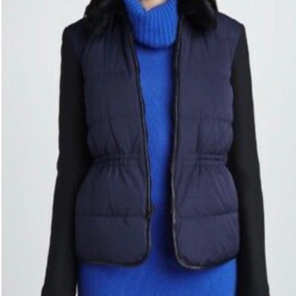 Theory Wool Polyester Jacket Down Quilted Lining